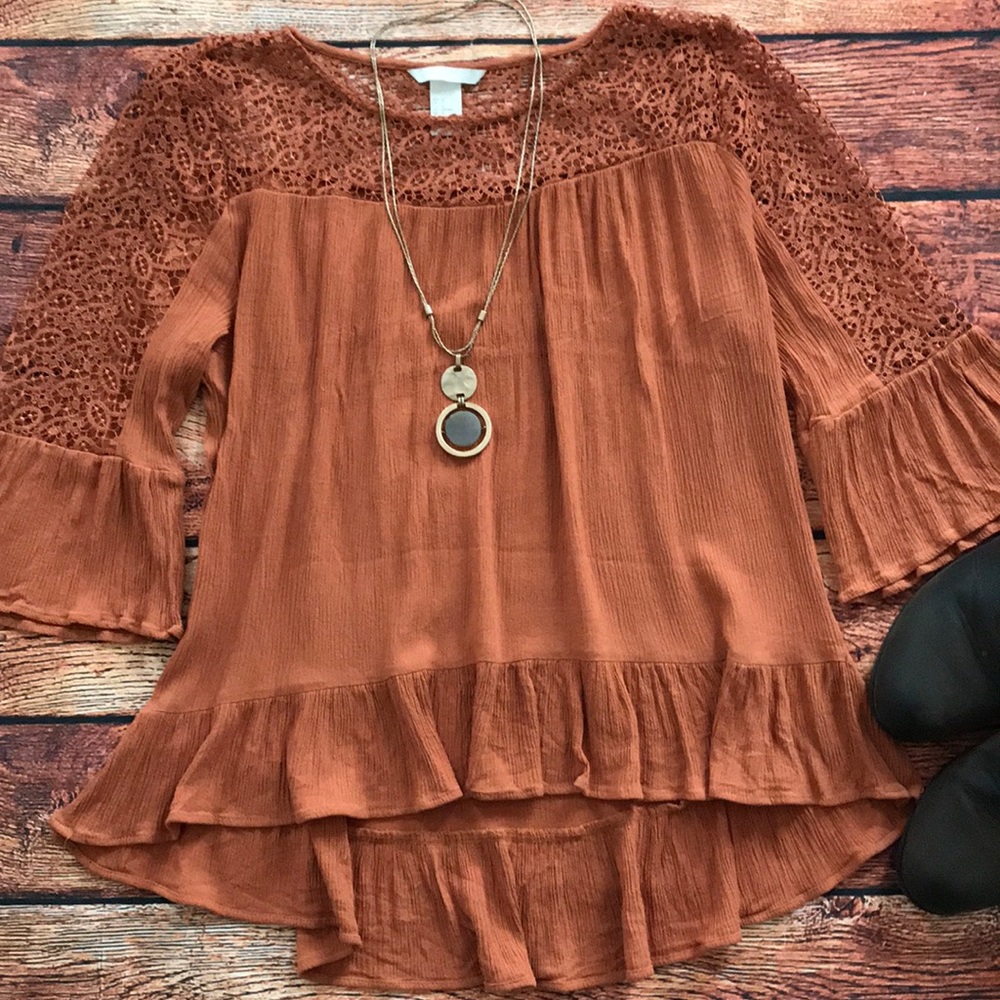 Pumpkin Spice Boho Top